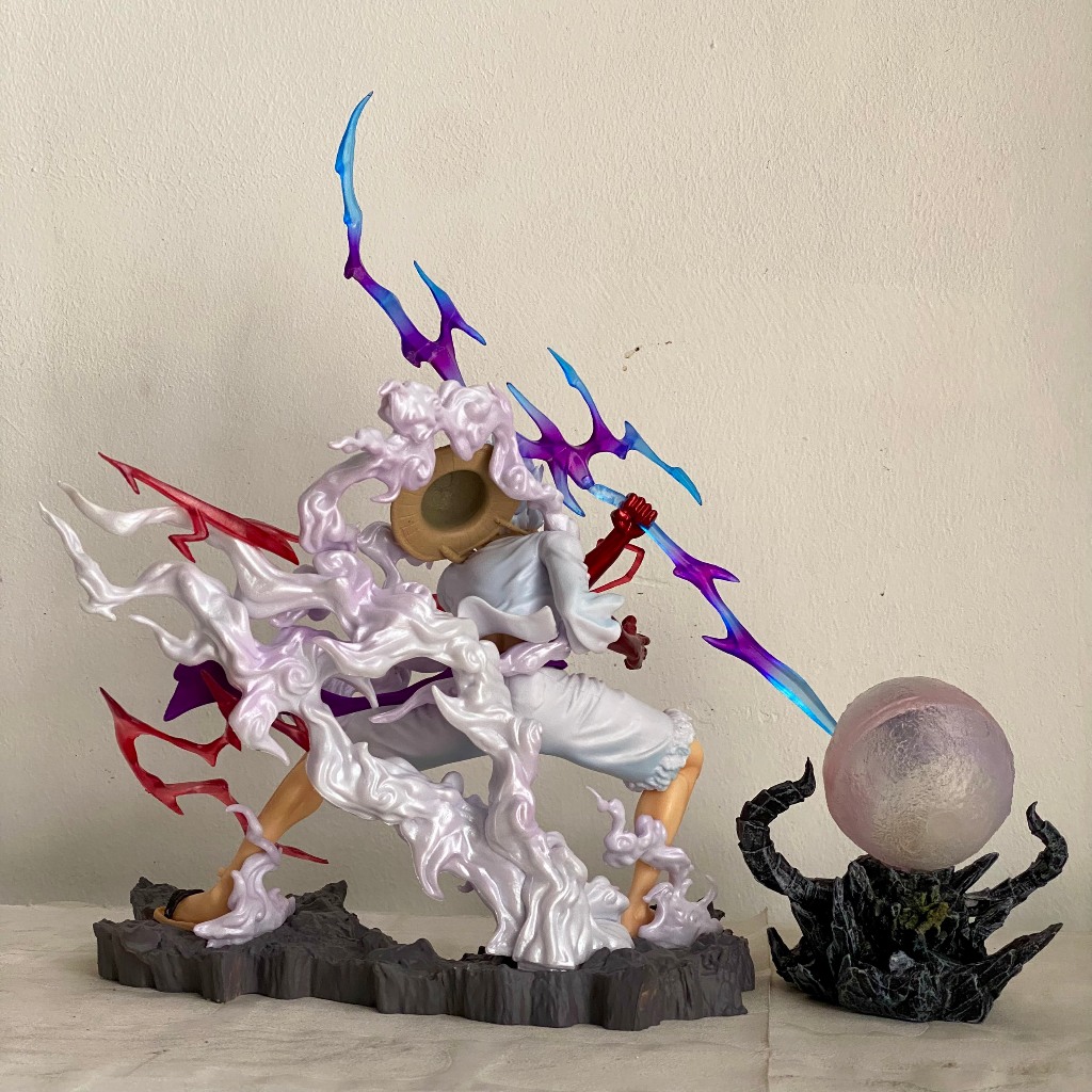 Mô Hình Luffy Gear 5 Nika Man cao 28CM - Luffy G5 có led - One piece figure luffy - Nika god luffy kaido