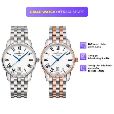Đồng hồ cơ nam Certina C034.807 dây thép không gỉ cao cấp, thiết kế tinh tế, mặt kính Sapphire, chịu nước 10ATM