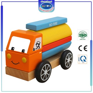 Đồ chơi gỗ Xe bồn lắp ráp | Winwintoys 64322 | Phát triển trí tưởng tượng và phân biệt màu sắc