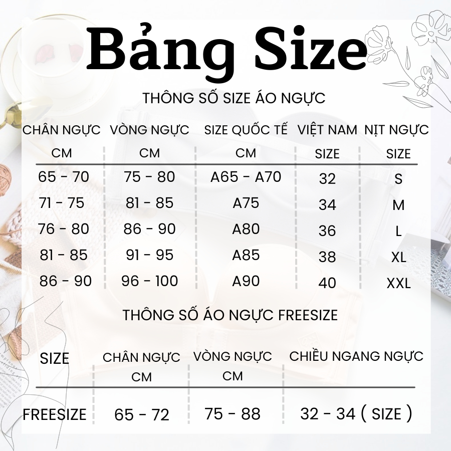 Áo Lót Ngực Su Đúc Bàn Tay Siêu Nâng Ngực Phối Dây Viền Chữ Cá Tính Cho Nữ KBRA A05