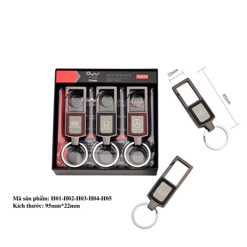 MÓC KHOÁ KIM LOẠI DÙNG CHO Ô TÔ, XE MÁY PHIÊN BẢN CAO CẤP SANG TRỌNG ĐEO THẮT LƯNG D06