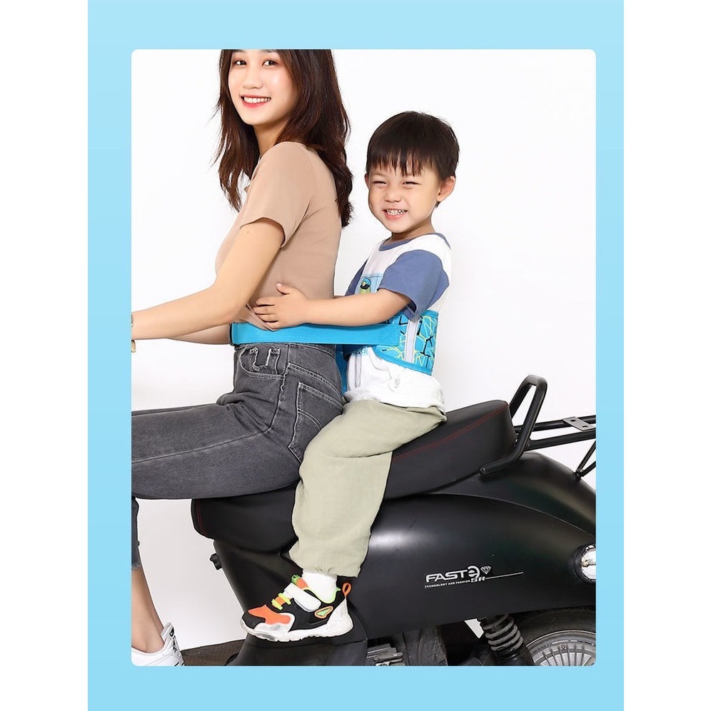 ĐAI XE MÁY PHẢN QUANG AN TOÀN CHO BÉ, ĐAI ĐỊU ĐI XE MÁY CHO BÉ 1-12 TUỔI H04N