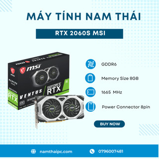 Card màn hình msi rtx 2060 super ventus gp oc, bh 2025