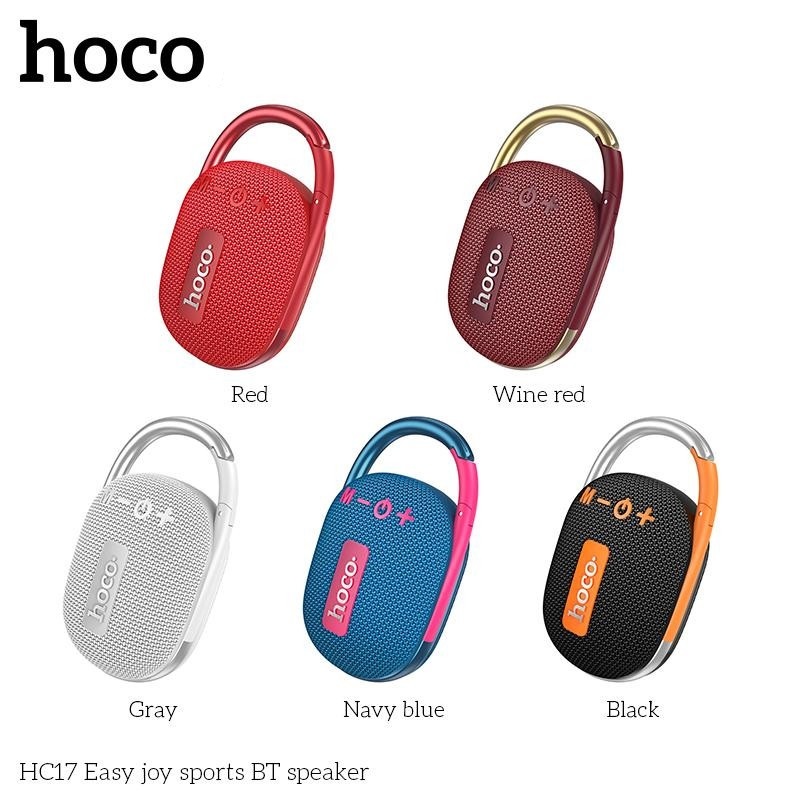 Loa Bluetooth HOCO HC17, Công Suất 5W, Âm Thanh Vòm 3D, Hỗ Trợ FM, Khe Cắm Thẻ Nhớ - Hàng Chính Hãng