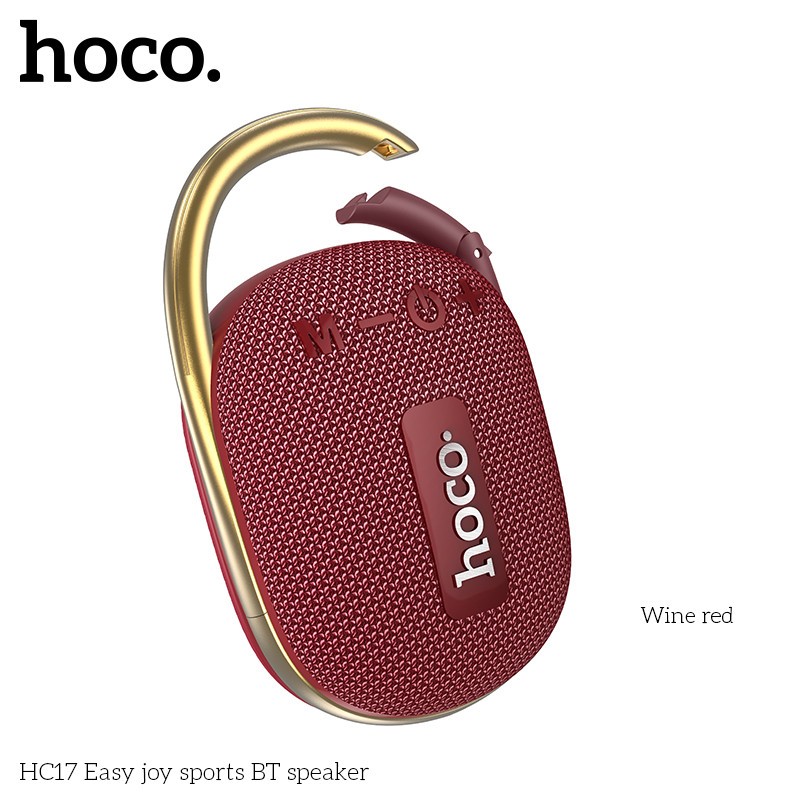 Loa Bluetooth HOCO HC17, Công Suất 5W, Âm Thanh Vòm 3D, Hỗ Trợ FM, Khe Cắm Thẻ Nhớ - Hàng Chính Hãng