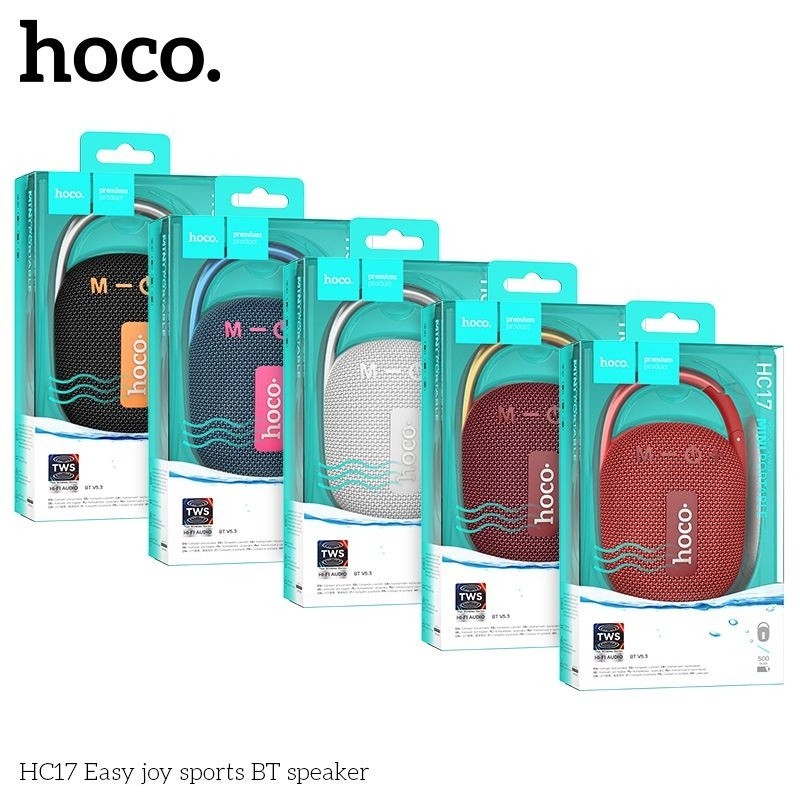 Loa Bluetooth HOCO HC17, Công Suất 5W, Âm Thanh Vòm 3D, Hỗ Trợ FM, Khe Cắm Thẻ Nhớ - Hàng Chính Hãng