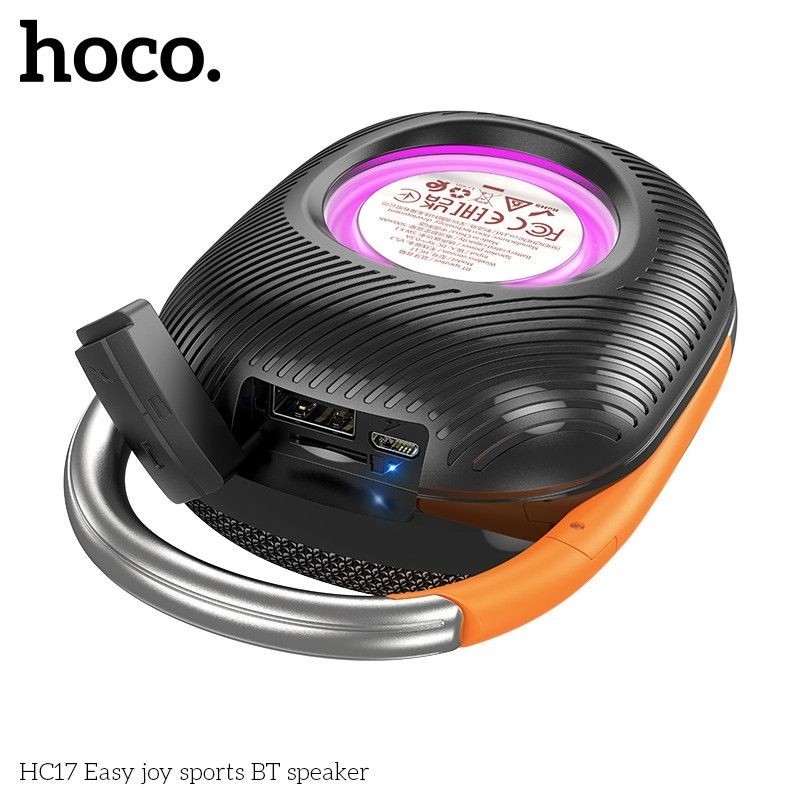 Loa Bluetooth HOCO HC17, Công Suất 5W, Âm Thanh Vòm 3D, Hỗ Trợ FM, Khe Cắm Thẻ Nhớ - Hàng Chính Hãng