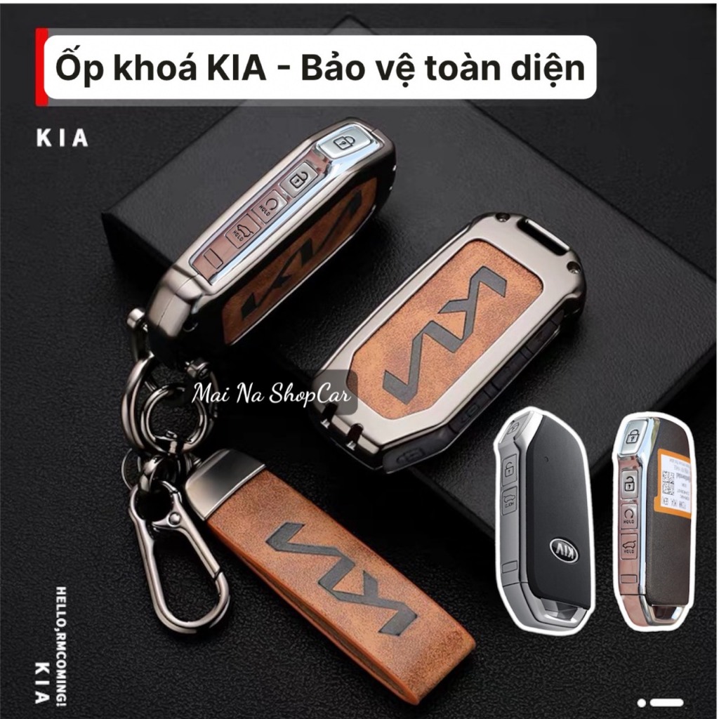 Ốp chìa khóa, bọc chìa Kia Cerato  2019-2020-2021, Sportage, K3, K5 2021-2022-2023, Hợp Kim Kẽm Cao 
