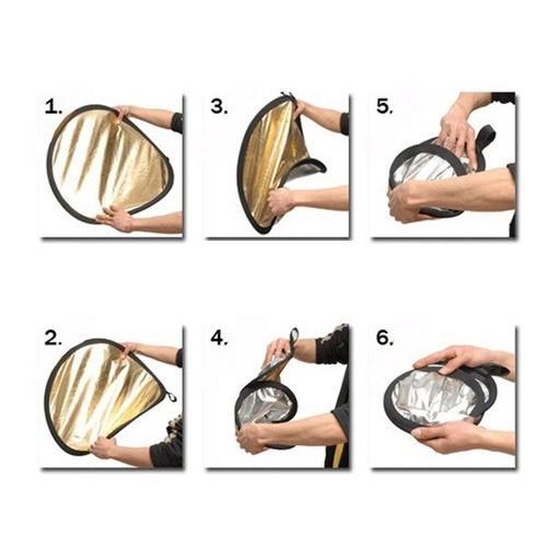 Tấm Hắt Sáng Tròn 30/60/ 80/ 110cm, Miếng Hắt Sáng 2 Trong 1 Chụp Ảnh Chuyên Nghiệp, Nâng cấp và dày lên