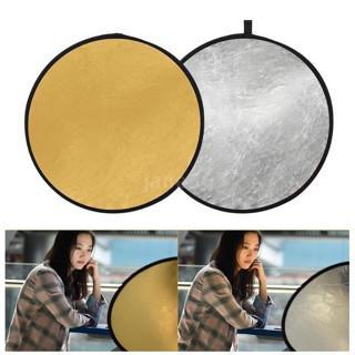 Tấm Hắt Sáng Tròn 30/60/ 80/ 110cm, Miếng Hắt Sáng 2 Trong 1 Chụp Ảnh Chuyên Nghiệp, Nâng cấp và dày lên