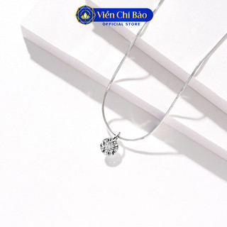Dây chuyền bạc nữ đá Pha lê chất liệu bạc 925 - Viễn Chí Bảo D400356x