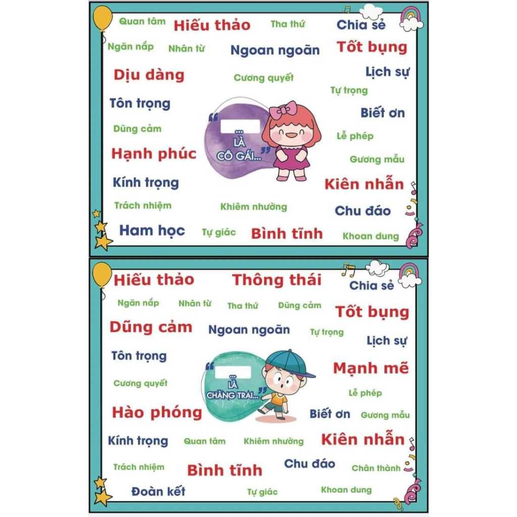 Tranh gắn mác nhân cách cho con