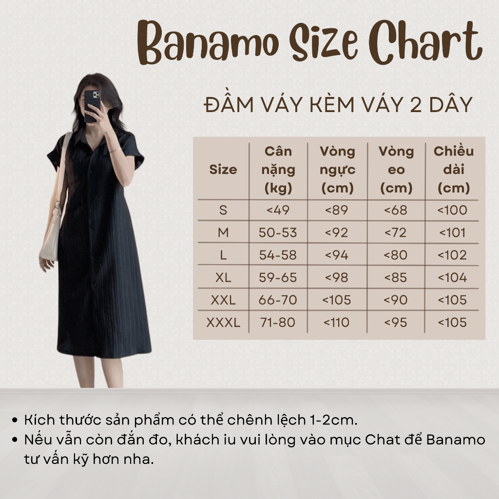 Váy sơ mi kèm váy 2 dây BIGSIZE đầm sơ mi đũi gân có váy lót trong 595