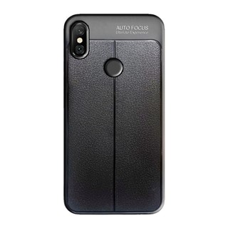 Ốp lưng Xiaomi Redmi Note 6 Pro vân da đen auto forcus siêu bền chống trơn trượt