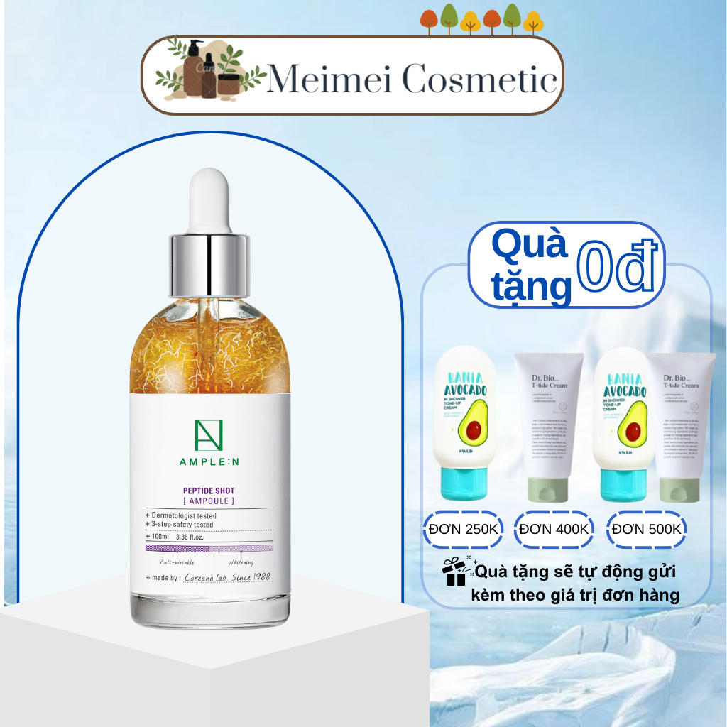 Tinh Chất Dưỡng Trắng Tăng Độ Đàn Hồi Da Ample:N Peptide Shot Ampoule