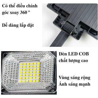 Đèn năng lượng mặt trời cảm biến di chuyển 200w,300w,400w, Đèn 6 chùm