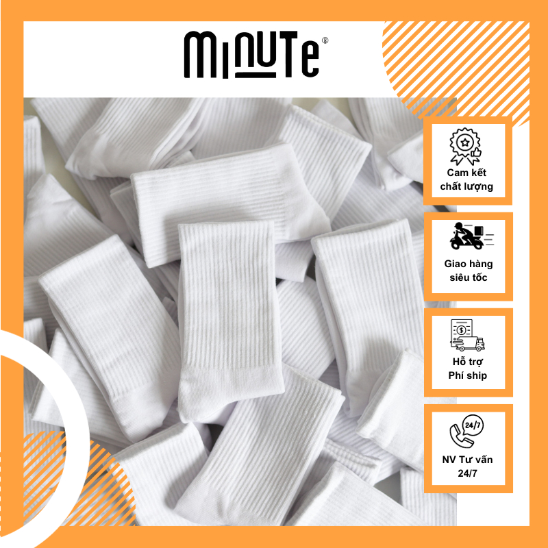 Tất vớ nam nữ chất liệu vải Cotton co giãn bốn chiều, thoáng khí, kiểu dáng trơn trẻ trung hiện đại
