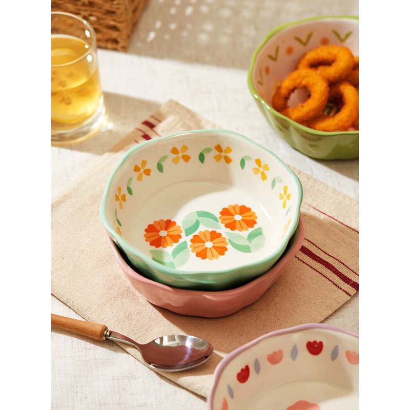 Tô sứ nhỡ 15cm, tô, tô sứ,bát tô nhỡ 15cm, bát ăn ngũ cốc ăn sáng màu pastel dùng được cho lò nướng, nồi chiên không dầu