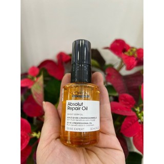 Tinh dầu phục hồi tóc hư tổn loreal absolut repair oil 30ml / 90ml