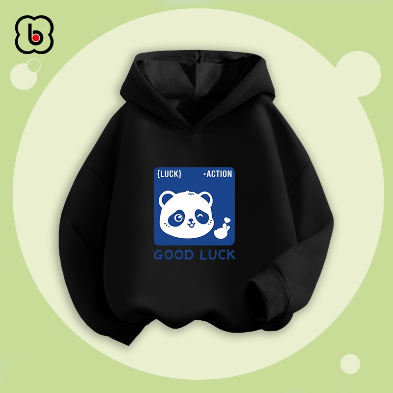 Áo hoodie bé trai BabyloveGO mẫu mới 2024 áo thu đông dài tay cho bé chất nỉ có mũ trùm rộng cho bé