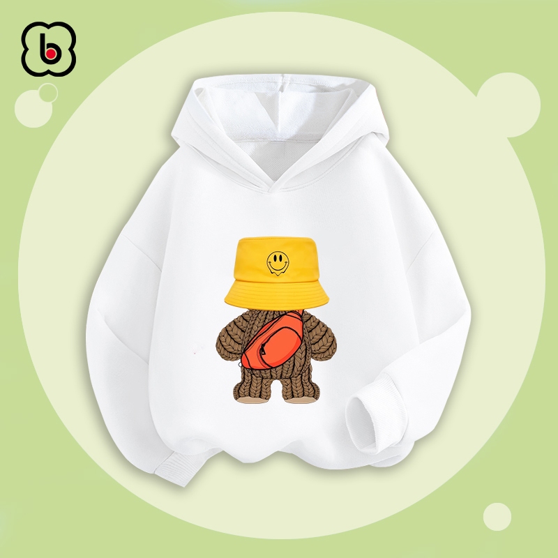 Áo hoodie bé trai BabyloveGO mẫu mới 2024 áo thu đông dài tay cho bé chất nỉ có mũ trùm rộng cho bé