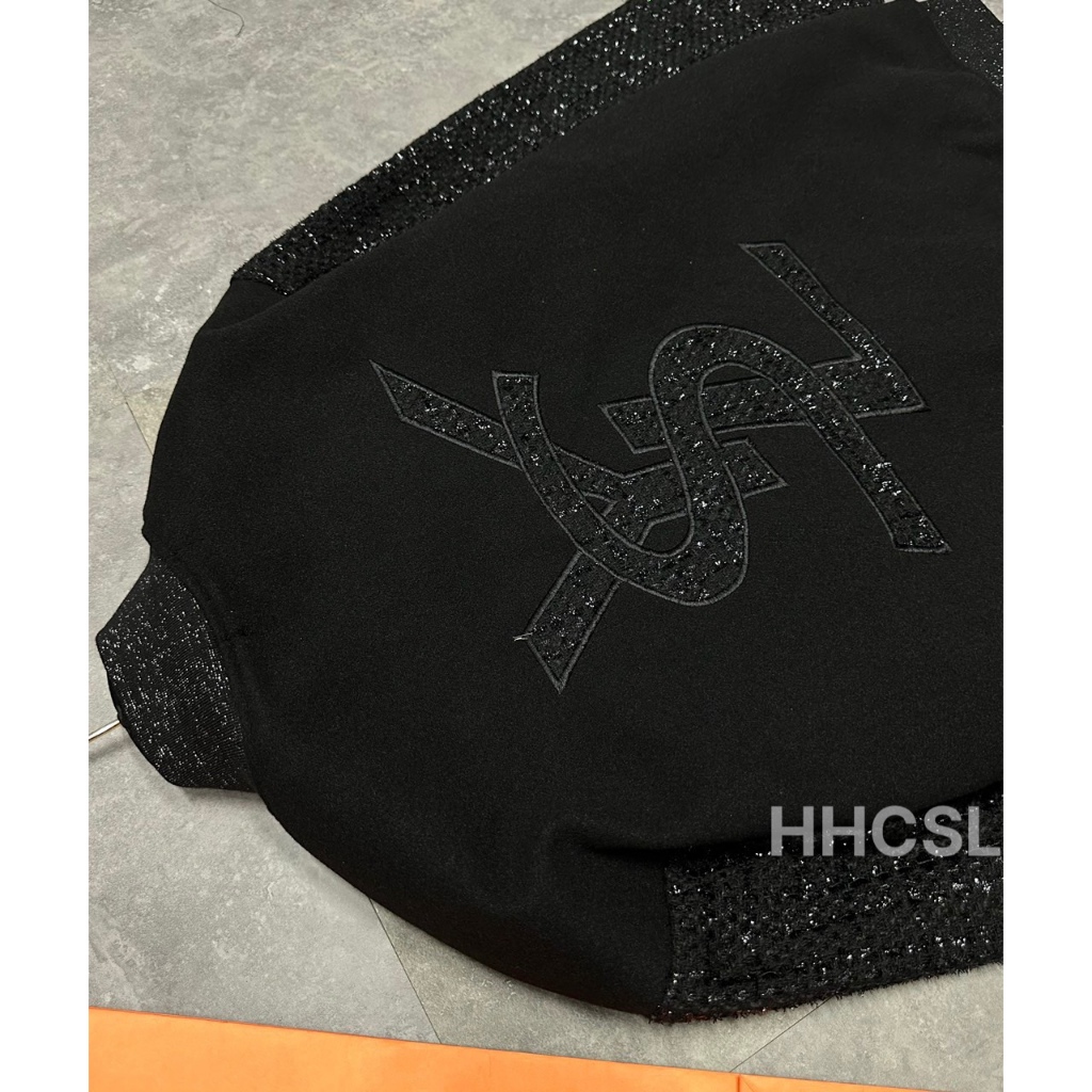 Áo vasity,áo bomber YSL phối tay dạ bo cổ tay dành cho nam nữ