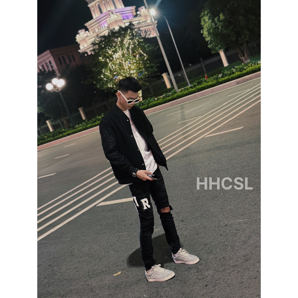 Áo vasity,áo bomber YSL phối tay dạ bo cổ tay dành cho nam nữ