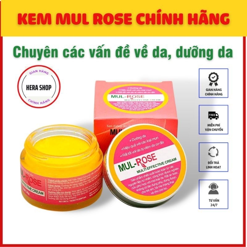 Kem Dưỡng Da Mul Rose 30g, Chuyên Các Vấn Đề Về Da