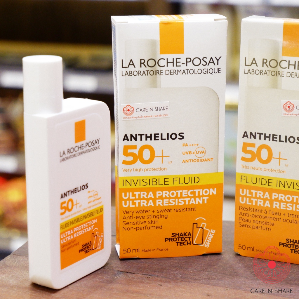 Kem Chống Nắng La Rochee-Posay Anthelioos Invisiblle Fluid Spf 50+