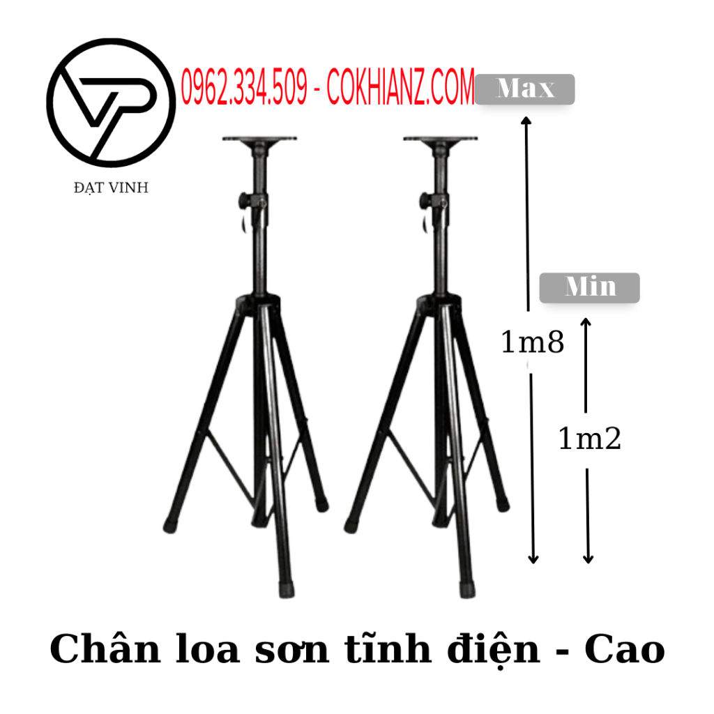 CHÂN ĐỠ LOA, CHÂN LOA, CHÂN LOA HỘI TRƯỜNG, CHÂN KỆ LOA KT 90-180CM HÀNG SIÊU DÀY