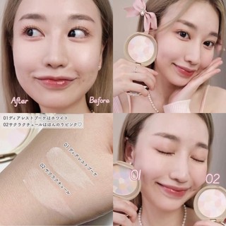 Phấn phủ siêu mịn đa sắc canmake marshmallow finish powder abloom, chống tia uv SPF26 pa++