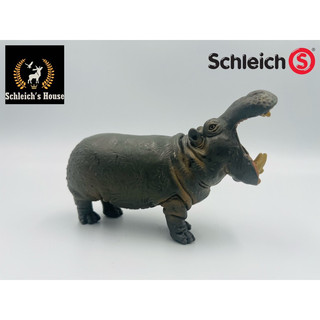 Mô hình động vật , đồ chơi con vật Schleich chính hãng Hà mã há miệng 14132 - Schleich House