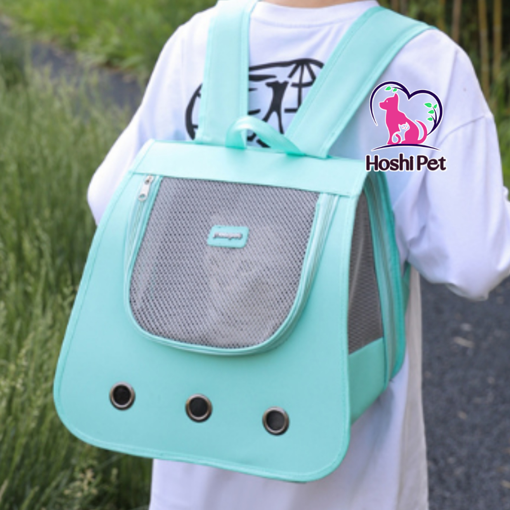 Balo cho mèo chó thú cưng size lớn balo đựng mèo Hoshi Pet BL15 có lưới thoáng khí