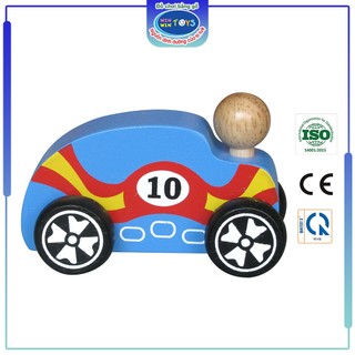 Đồ chơi gỗ Xe đua cổ | Winwintoys 68282 | Phát triển vận động và nhận diện màu sắc