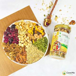  Granola siêu hạt mật ong 500g mix 10 loại hạt dinh dưỡng 
