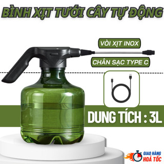  Bình Xịt Tạo Bọt Tuyết Tự Động Rửa Xe Ô Tô  Xe Máy Dung Tích 3L - Bình Tưới Cây Cầm Tay Siêu Mạnh Tiện Dụng 