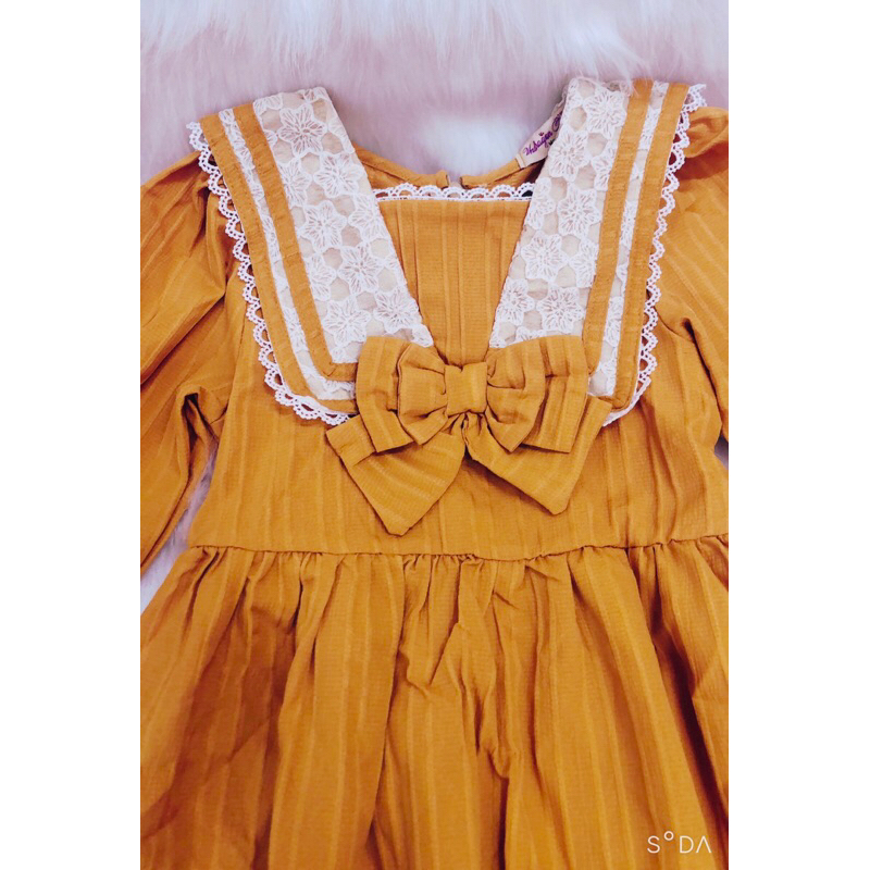 Váy công chúa tay phồng dài tay 8-30kg, đầm thiết kế bé gái cao cấp