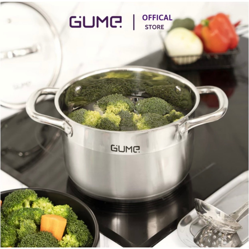 Bộ Nồi 3 Món Gume Inox 304 cao cấp - Bảo Hành 5 năm Chính Hãng