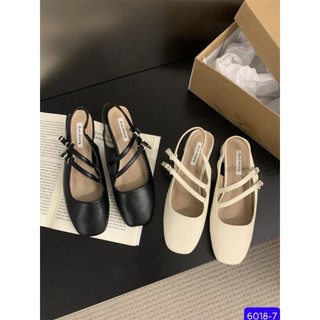 Giày hở gót sau hai dây đan chéo hàng quảng châu cao cấp