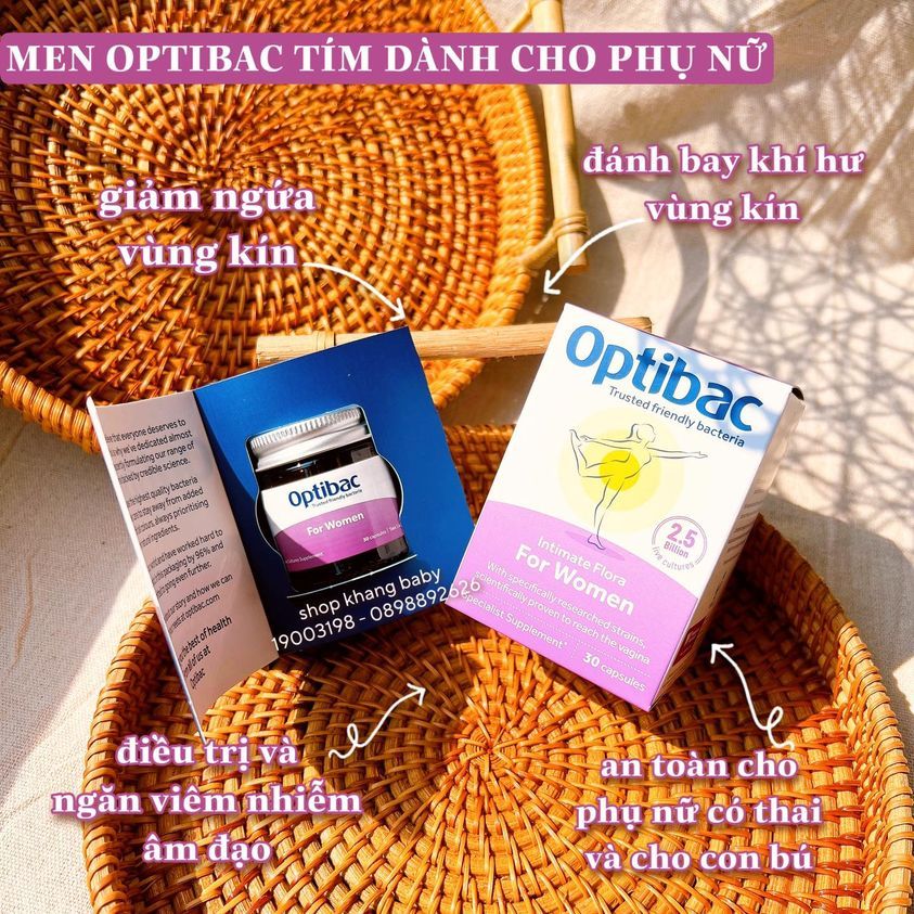 Men vi sinh OptiBac Tím - Shop Khang Baby