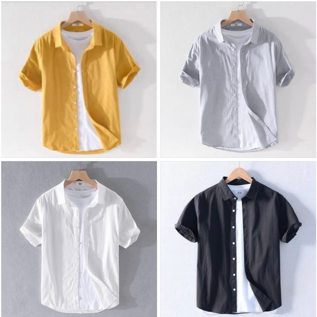 COMBO 4 Áo SƠ MI ĐŨI CAO CẤP