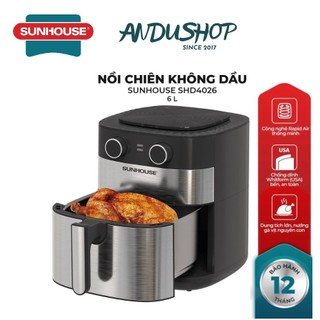 Nồi chiên không dầu 6.0l sunhouse shd4026