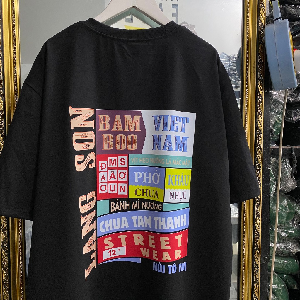 Áo thun tay lỡ LẠNG SƠN, Áo phông 63 tỉnh thành Form rộng oversize, chất liệu Cotton KKIMSHOP