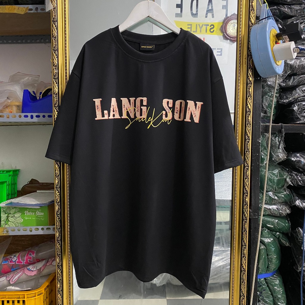 Áo thun tay lỡ LẠNG SƠN, Áo phông 63 tỉnh thành Form rộng oversize, chất liệu Cotton KKIMSHOP