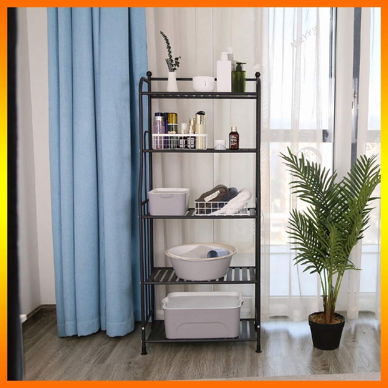 【Local seller】Kệ Kệ sách Kệ sắt Bếp nhiều tầng Kệ lò vi sóng Kệ nhà tắm Kệ hoa ban công Kệ trang trí