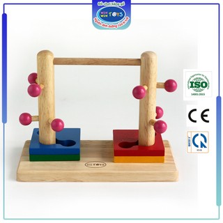 Đồ chơi gỗ đường luồn đôi | winwintoys 60352 | phát triển tư duy và tính tỉ mỉ | đạt tiêu chuẩn ce và tcvn