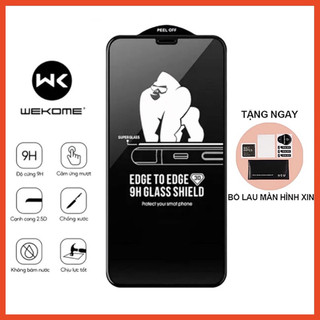 Kính cường lực iPhone KINGKONG WK Full màn chất lượng tốt, tặng kèm khăn vệ sinh