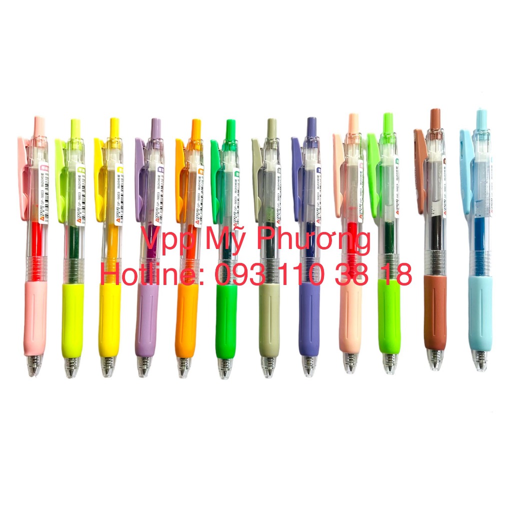 Bút gel mực nước 12 màu ngòi 0.5mm AODEMEI GP-9803H Màu Pastel dễ thương, dành cho học sinh sinh viên