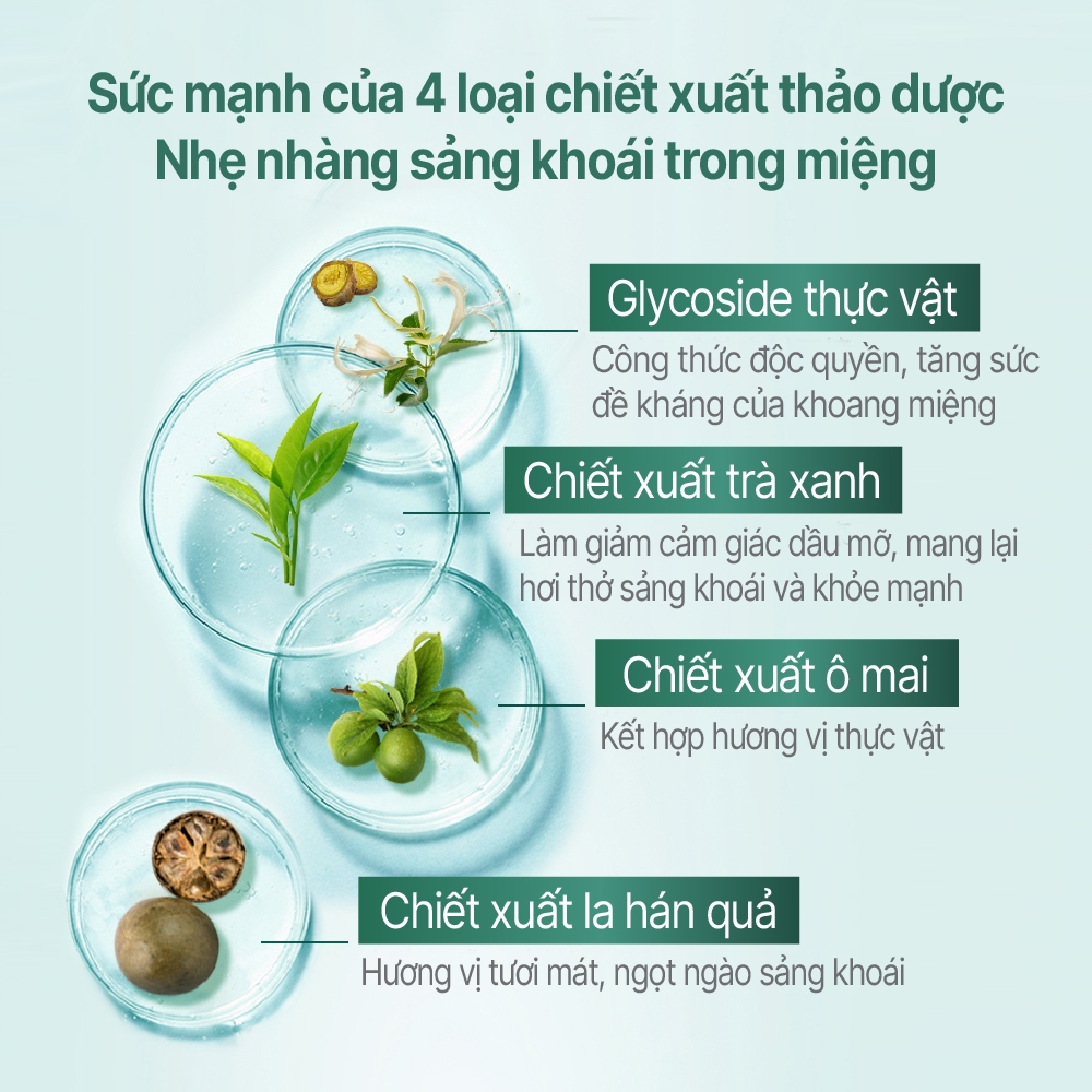 XỊT THƠM MIỆNG PHYTOCARE HƯƠNG THẢO MỘC DỊU NHẸ GIẢM NHIỆT MIỆNG ĐAU HỌNG