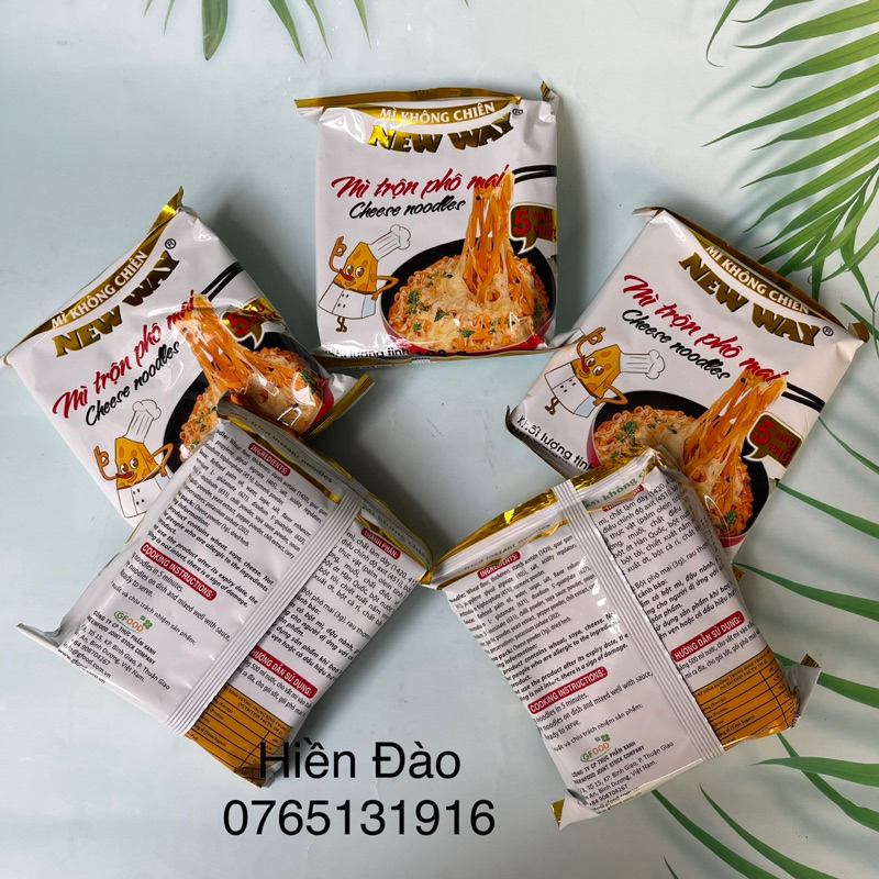 5 Gói Mì Trộn Phô Mai 108gr